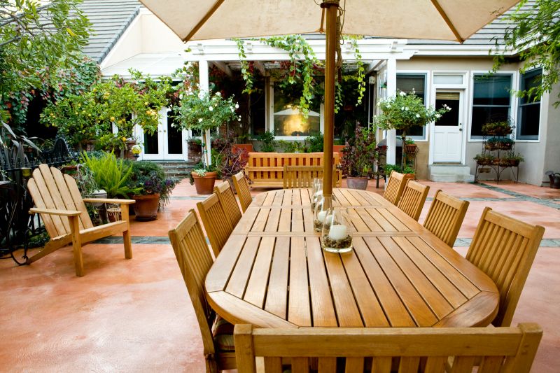 Patio Setup with Dining Table